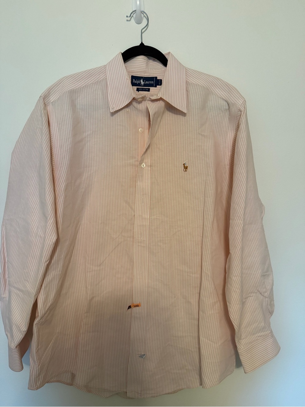 Bundle of 3- Ralph Lauren Men’s Pink Stripe, Yellow Stripe, Yellow Button Downs